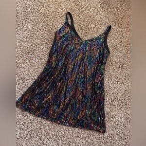 Multicolor Sequin Women's Top